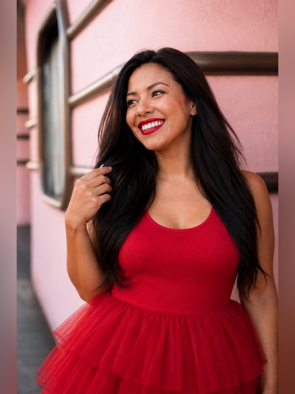 torrid Red Tiered Tulle Mini Dress - Picture 5 of 16